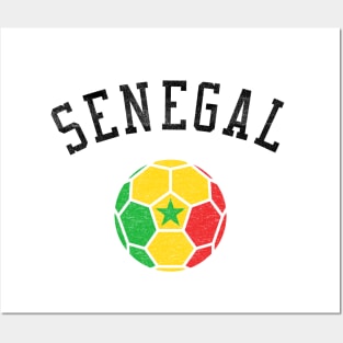 Senegal Soccer Team Heritage Flag Posters and Art